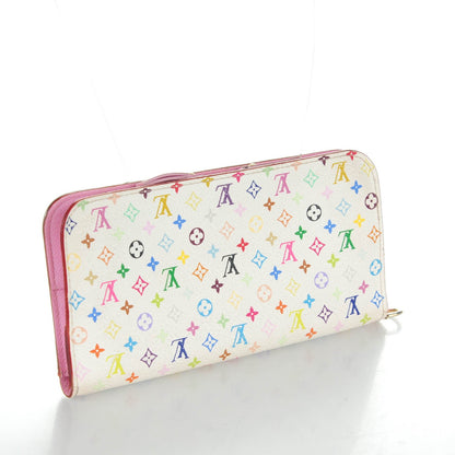 Louis Vuitton Monogram Multicolor Insolite Wallet White Litchi 3 of 7