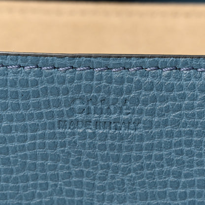 Chloe Grained Calfskin Lambskin Mini Bi-Color Drew Shoulder Bag Blue Black 6 of 10