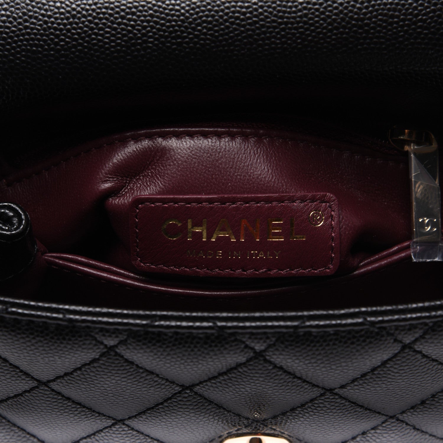 Chanel Caviar Quilted Extra Mini Coco Handle Flap Black 8 of 12