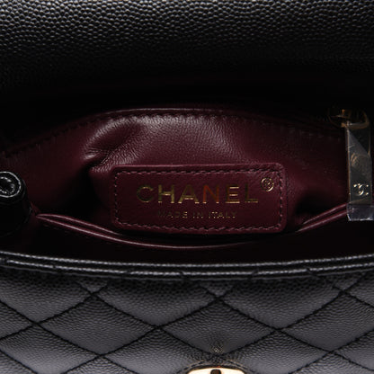 Chanel Caviar Quilted Extra Mini Coco Handle Flap Black 8 of 12