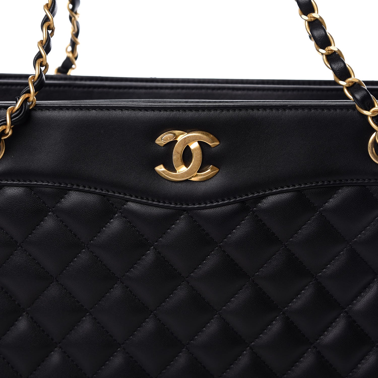 Chanel Calfskin Quilted Medium Tote Black 10 of 10