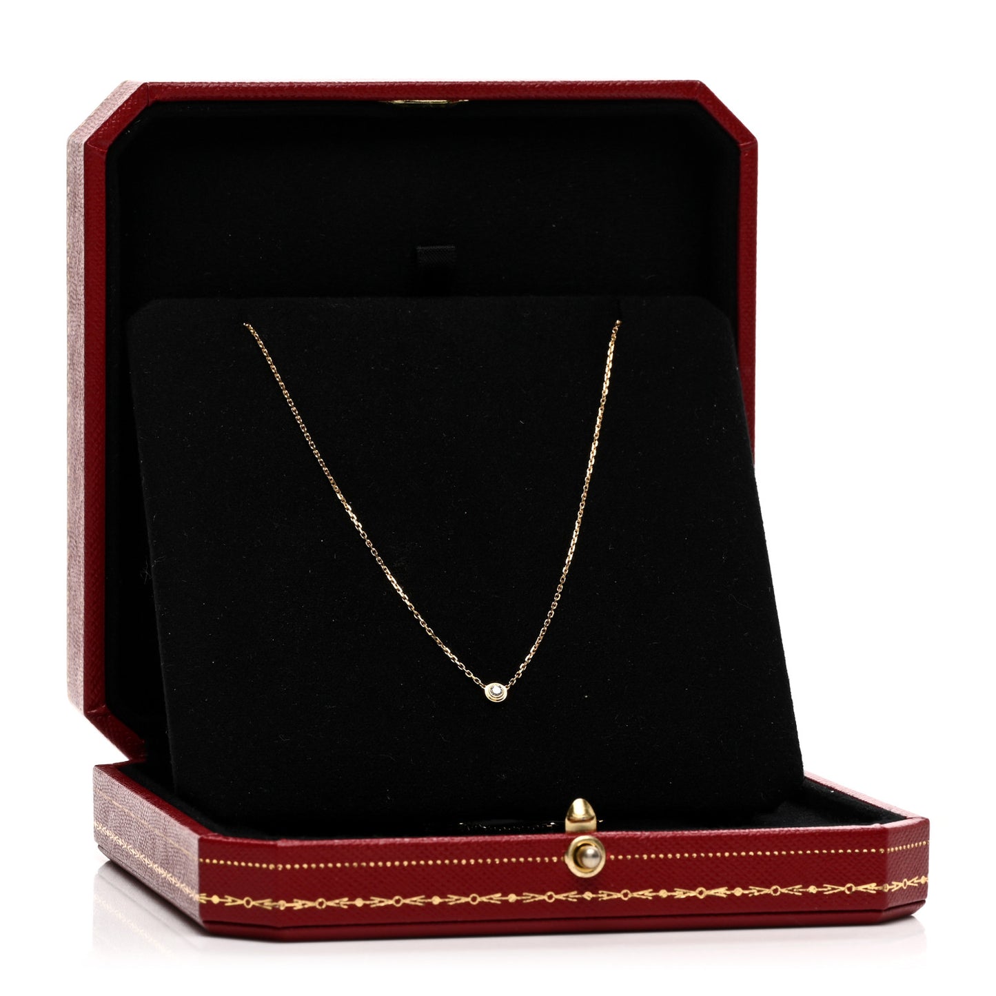 18K Yellow Gold Diamond XS D'Amour Pendant Necklace