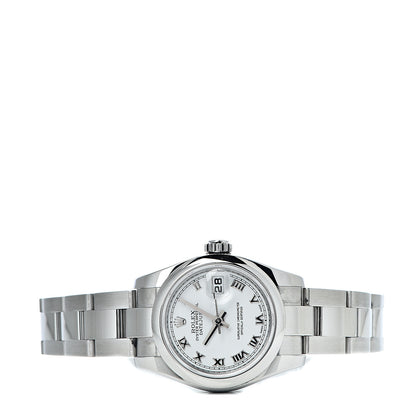 Rolex Stainless Steel 26mm Oyster Perpetual Datejust Watch White Roman 3 of 10
