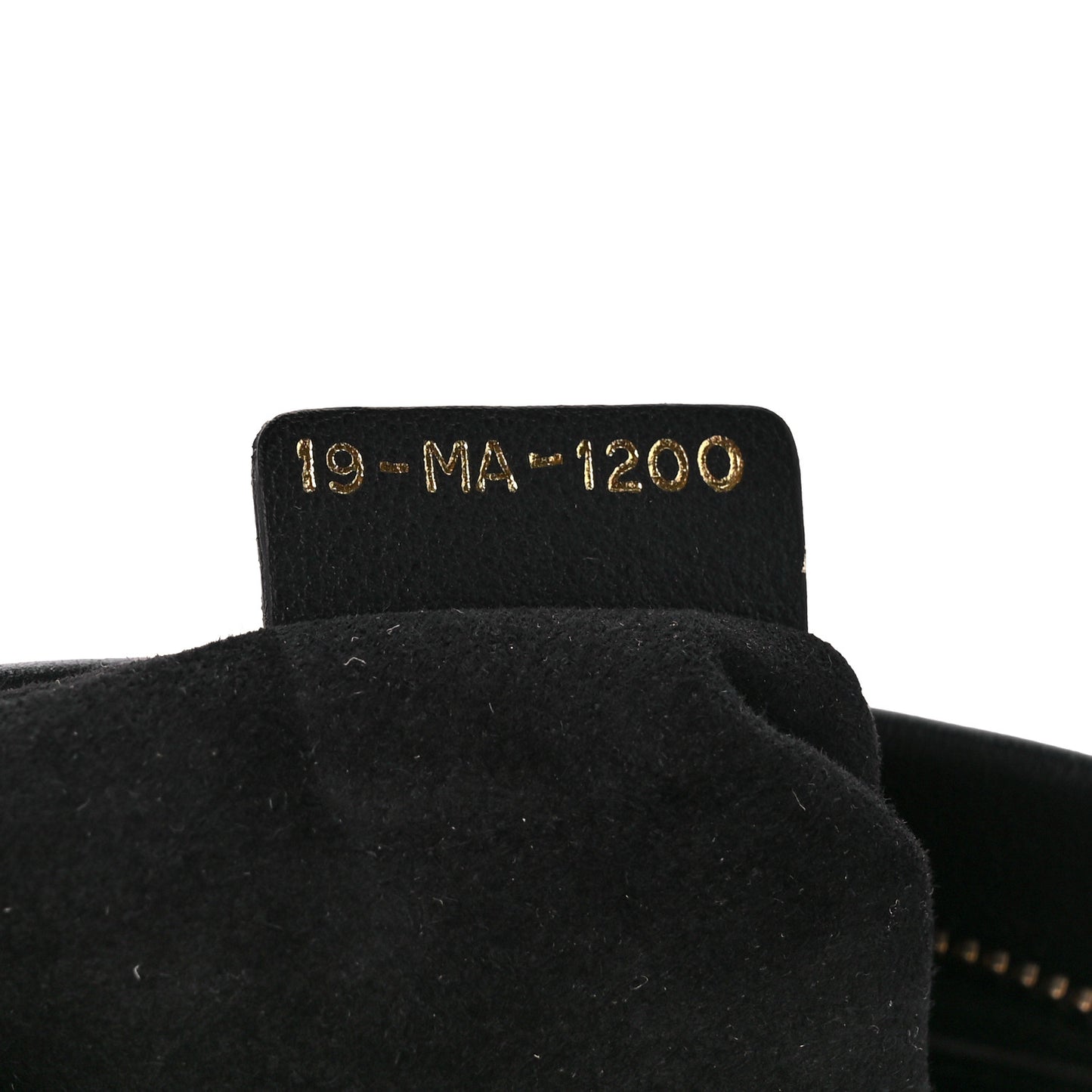 Calfskin Medium Diordouble Zip Pouch Black