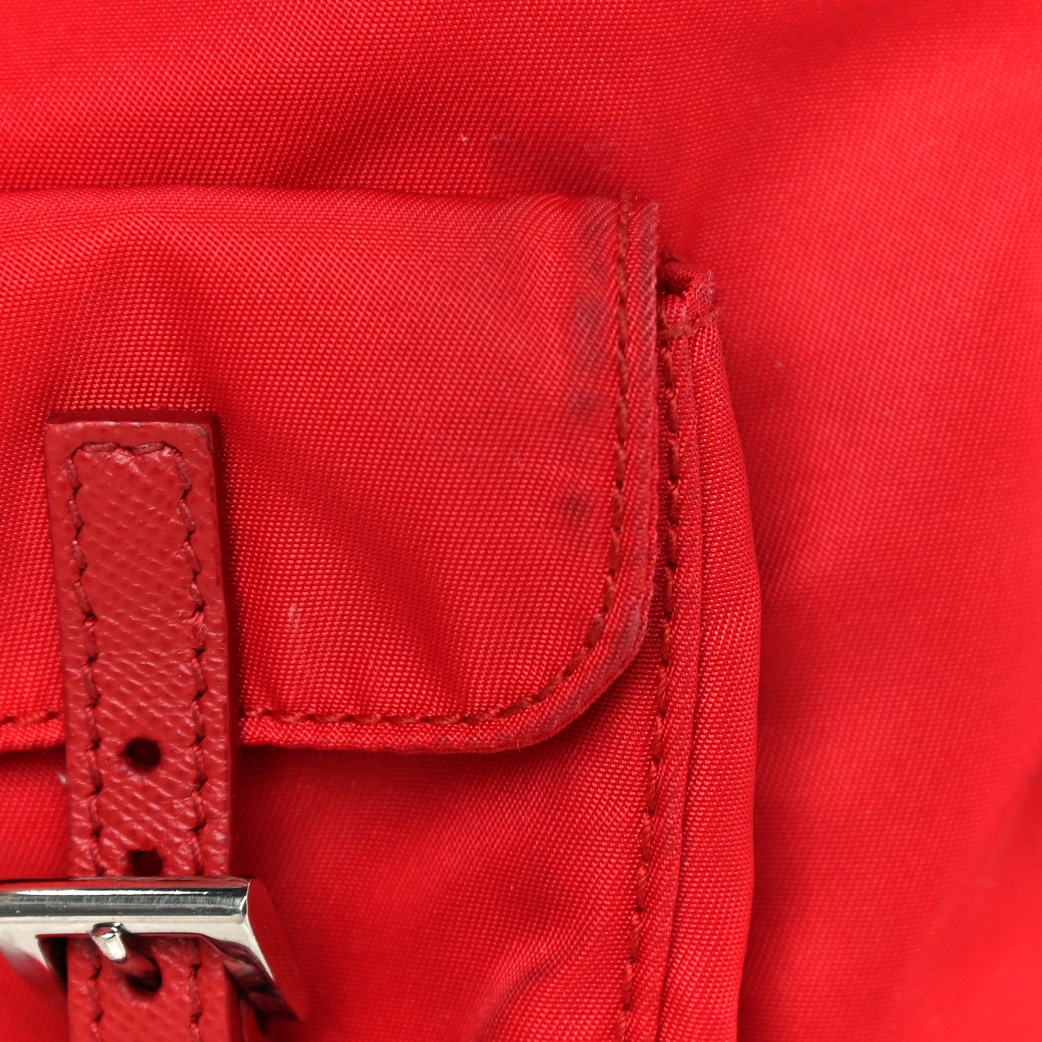 Prada Nylon Vela Mini Crossbody Backpack Rosso 11 of 16