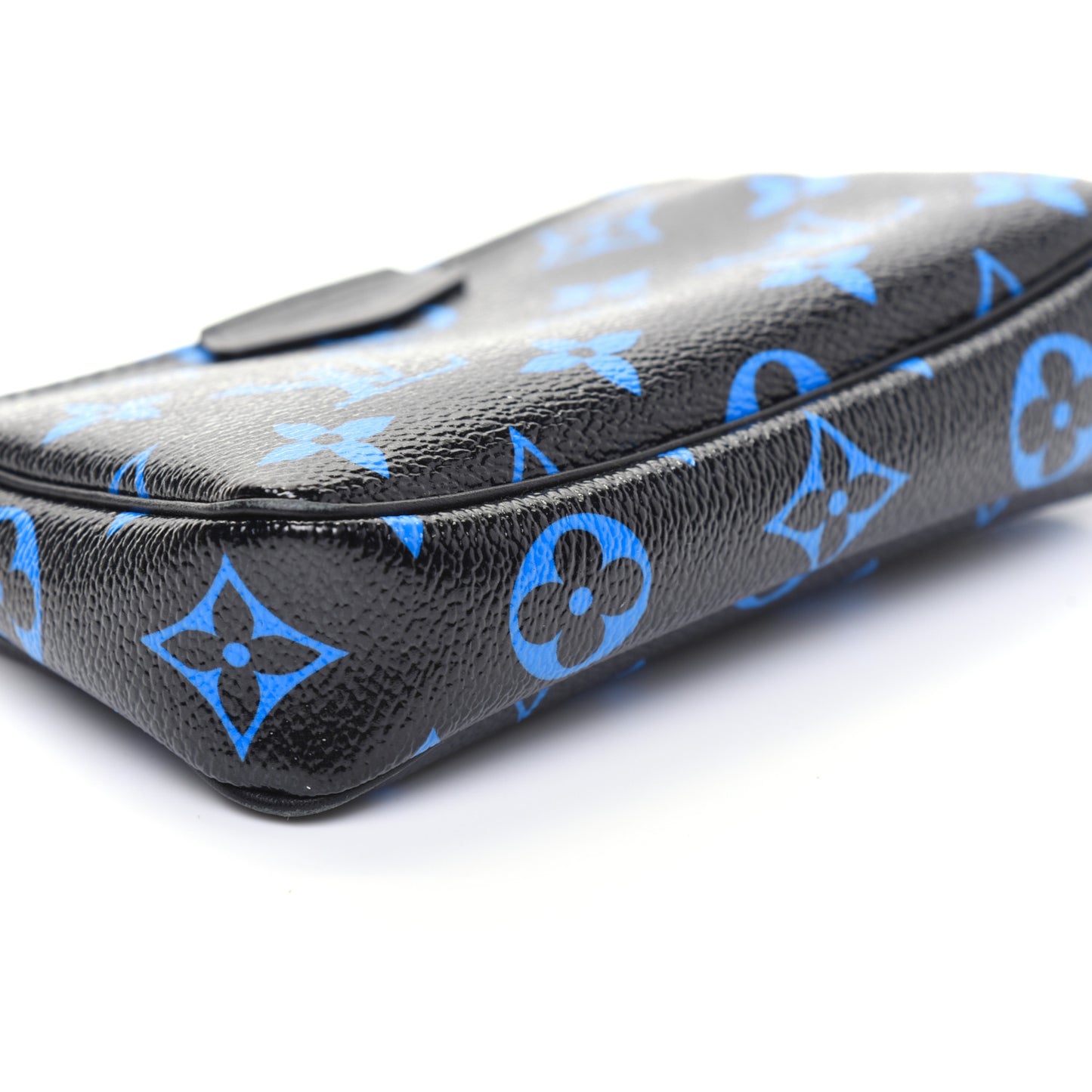 Colored Monogram Mini Pochette Accessories Blue Black