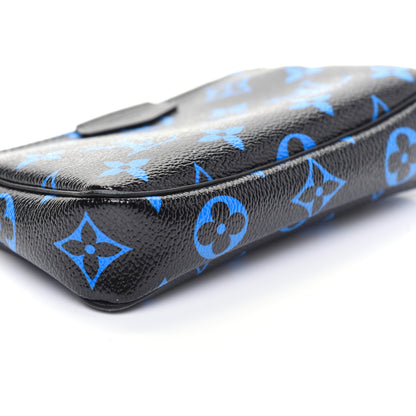 Louis Vuitton Colored Monogram Mini Pochette Accessories Blue Black 5 of 10
