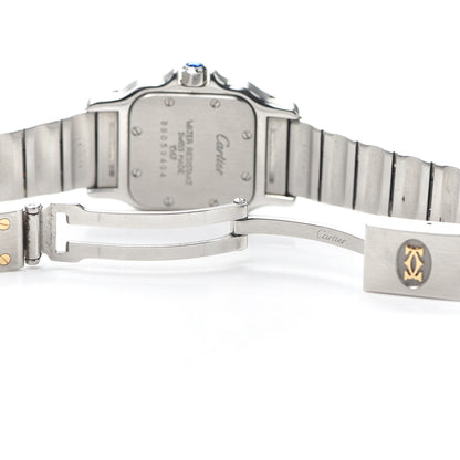 Cartier Stainless Steel 18K Yellow Gold 24mm Santos De Cartier Galbee Quartz Watch 5 of 6