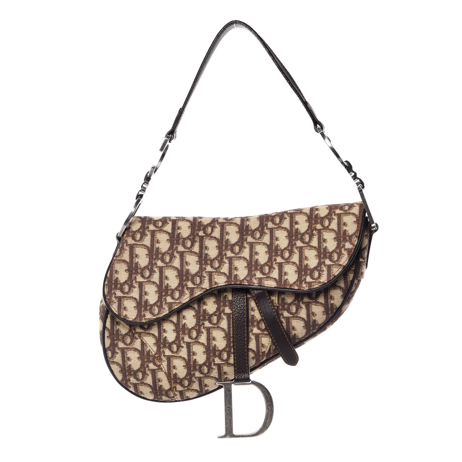 Christian Dior Monogram Saddle Bag Dark Brown 1 of 12