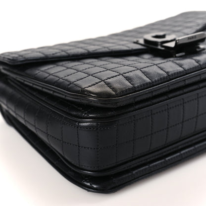 Celine Calfskin Quilted Medium C Bag Black 8 of 9