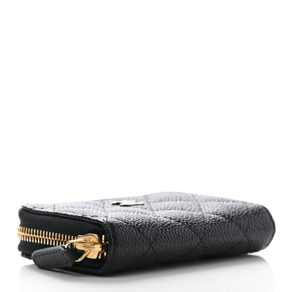 Chanel Caviar Quilted Zip Coin Purse Black 4 of 8