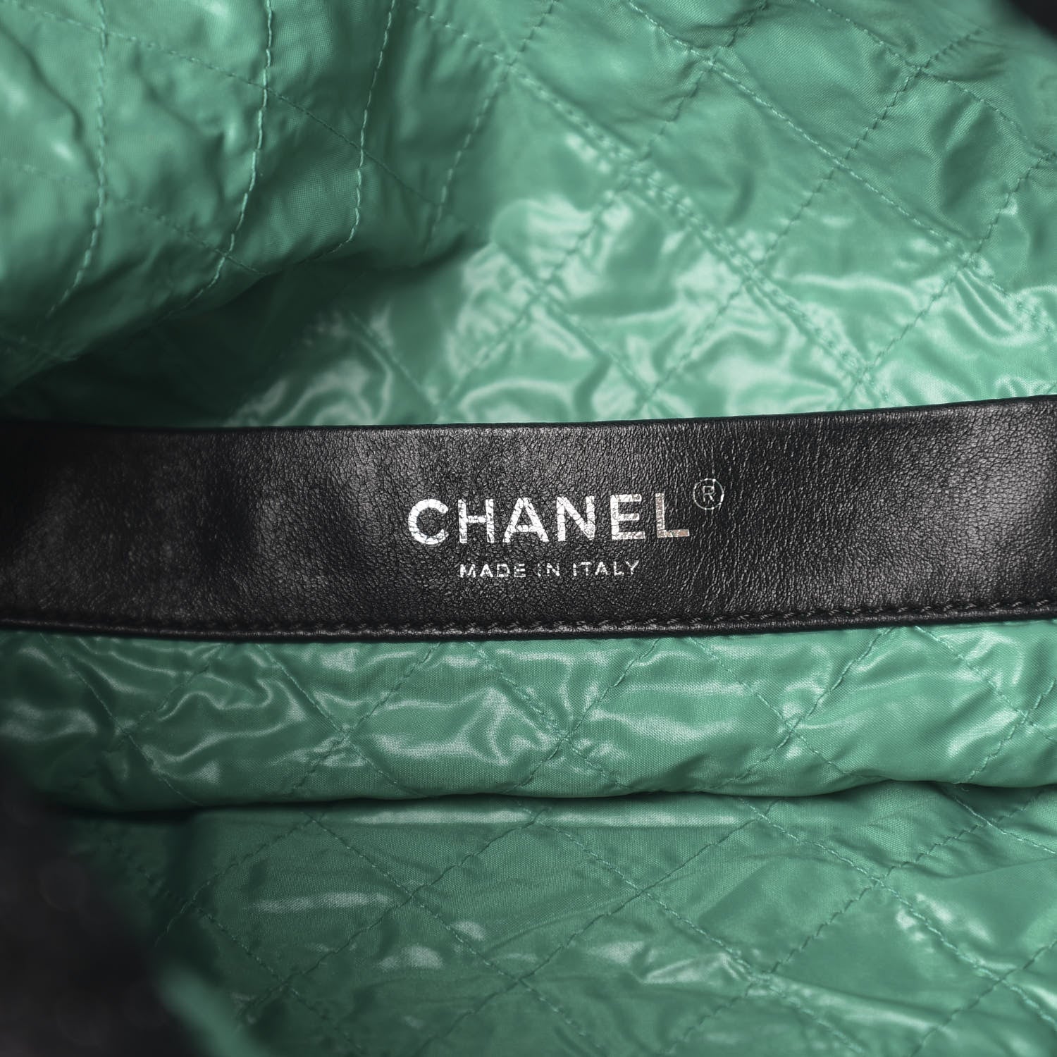 Chanel Tweed Resin Strass Large Robot Shopping Bag Black 6 of 10