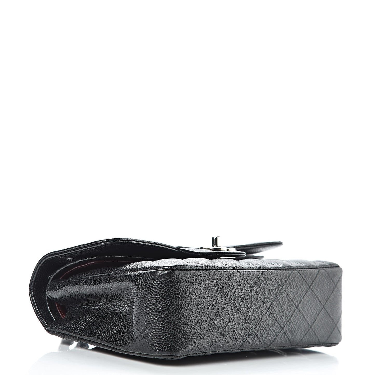Caviar Quilted Small Double Flap Black