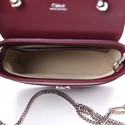 Chloe Calfskin Embossed Small Aby Lock Brown Purple 4 of 10