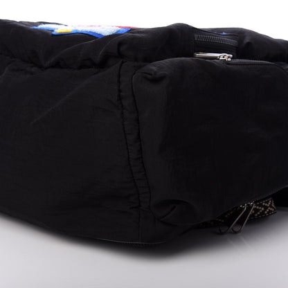 Gucci Nylon Twill 80s Logo Patch Backpack Black 8 of 8