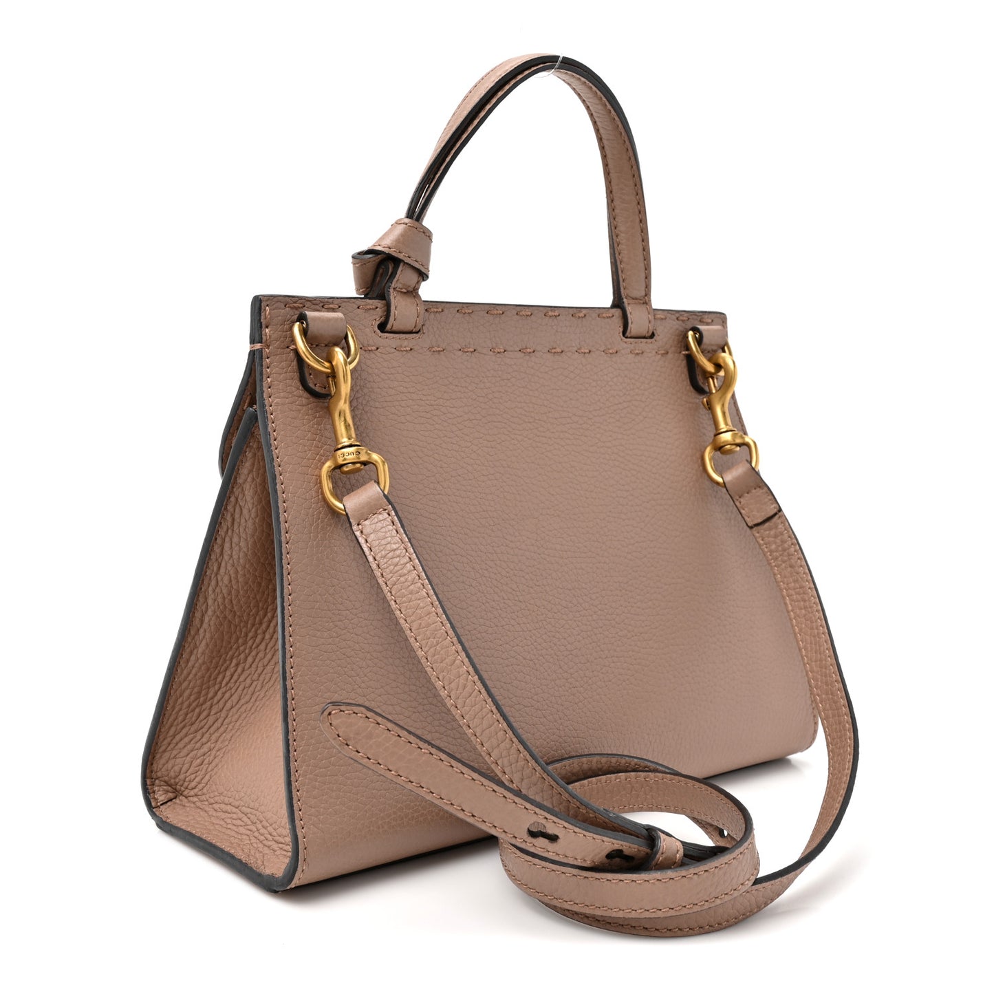 Calfskin Mini Pearly GG Marmont Top Handle Bag Porcelain Rose