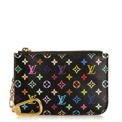 Louis Vuitton Monogram Multicolor Key Pouch Black Grenade 1 of 7
