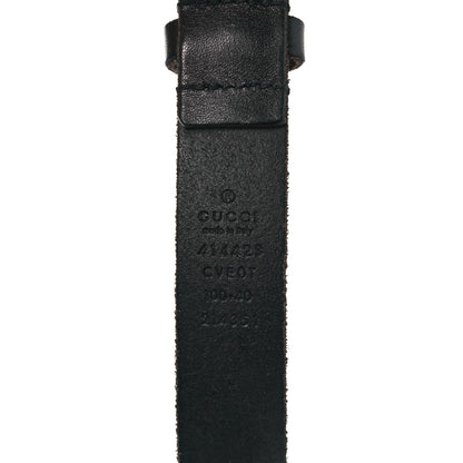 Gucci Calfskin Skinny Feline Belt 100 40 Black 4 of 5