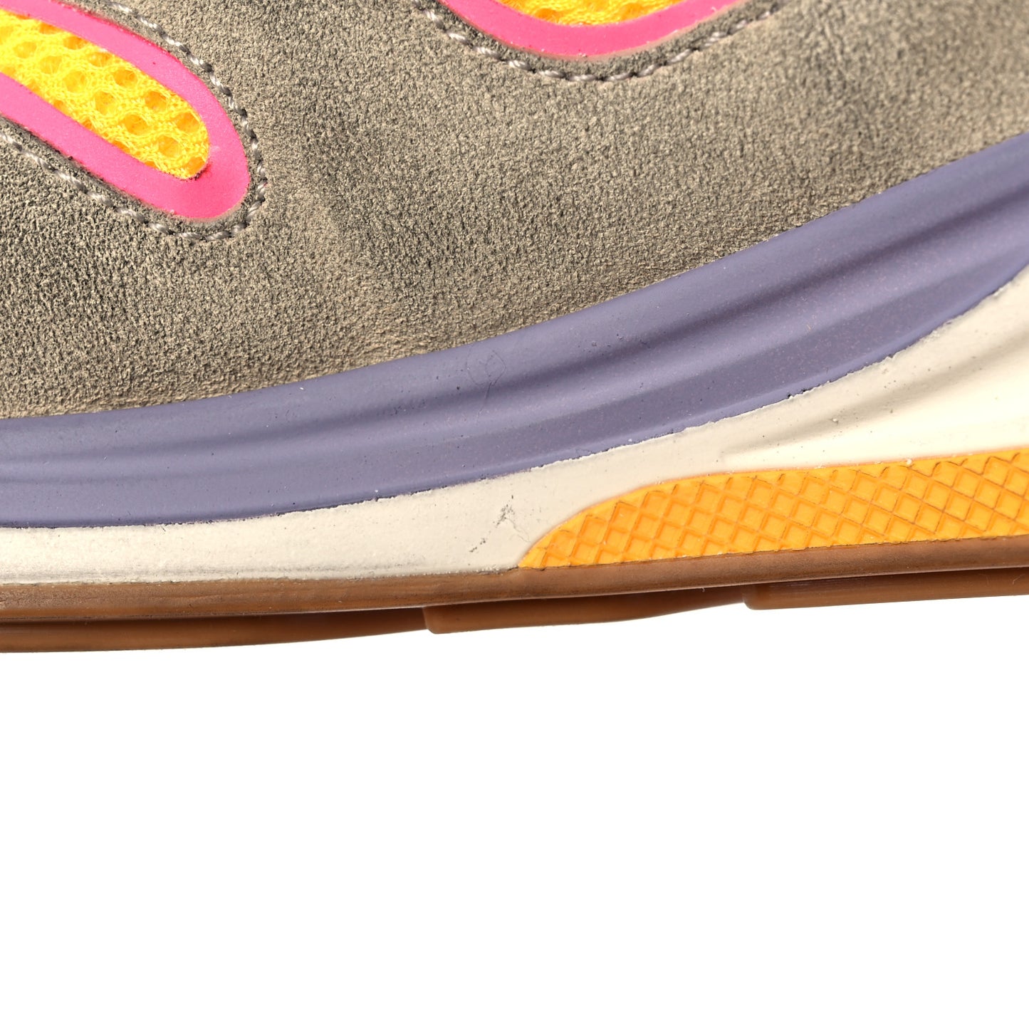 Suede Calfskin Tejus Printed Womens Ultrapace Sneakers 37 Pink Silver Oatmeal Yolk