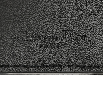Christian Dior Lambskin Cannage Small Lady Dior Flap Card Holder Black 6 of 9