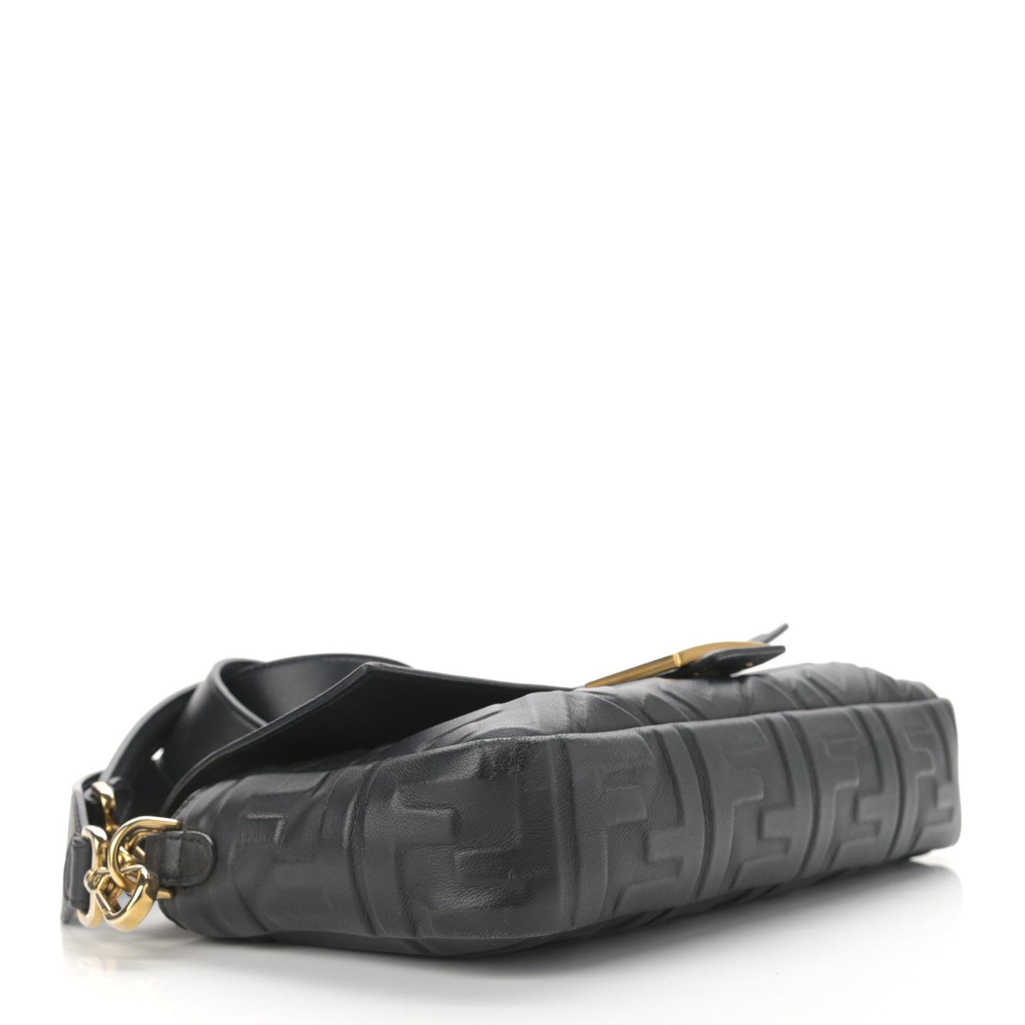Nappa FF 1974 Embossed Baguette Black