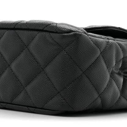 Chanel Caviar Quilted Wavy CC Hobo Black 9 of 10
