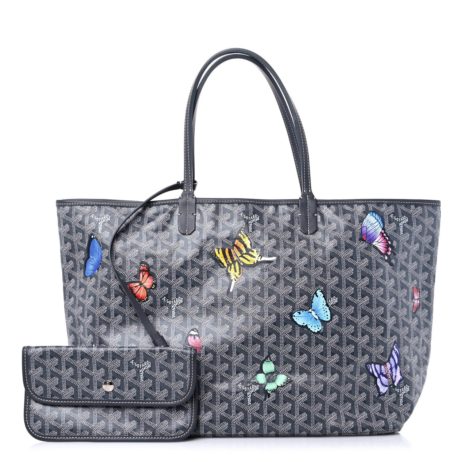 Goyard Goyardine Butterflies Saint Louis PM Grey 1 of 10