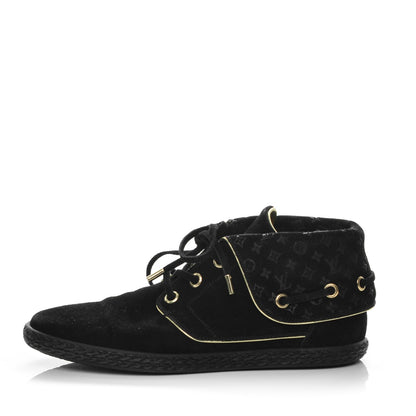 Louis Vuitton Suede Cape Sneaker Boots 38.5 Black 1 of 7