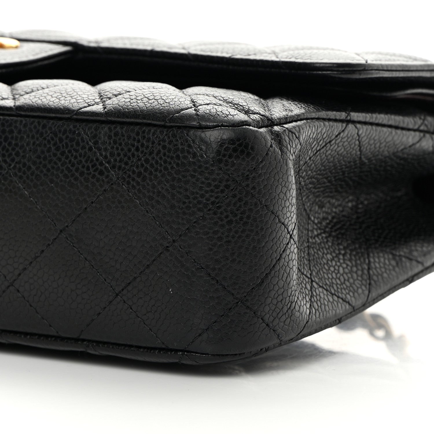 Chanel Caviar Quilted Medium Double Flap Black 10 of 16