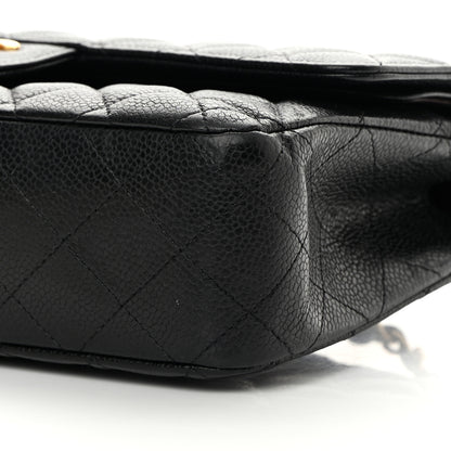 Chanel Caviar Quilted Medium Double Flap Black 10 of 16