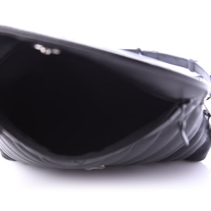 Chanel Calfskin Chevron Waist Belt Bag Black 5 of 14