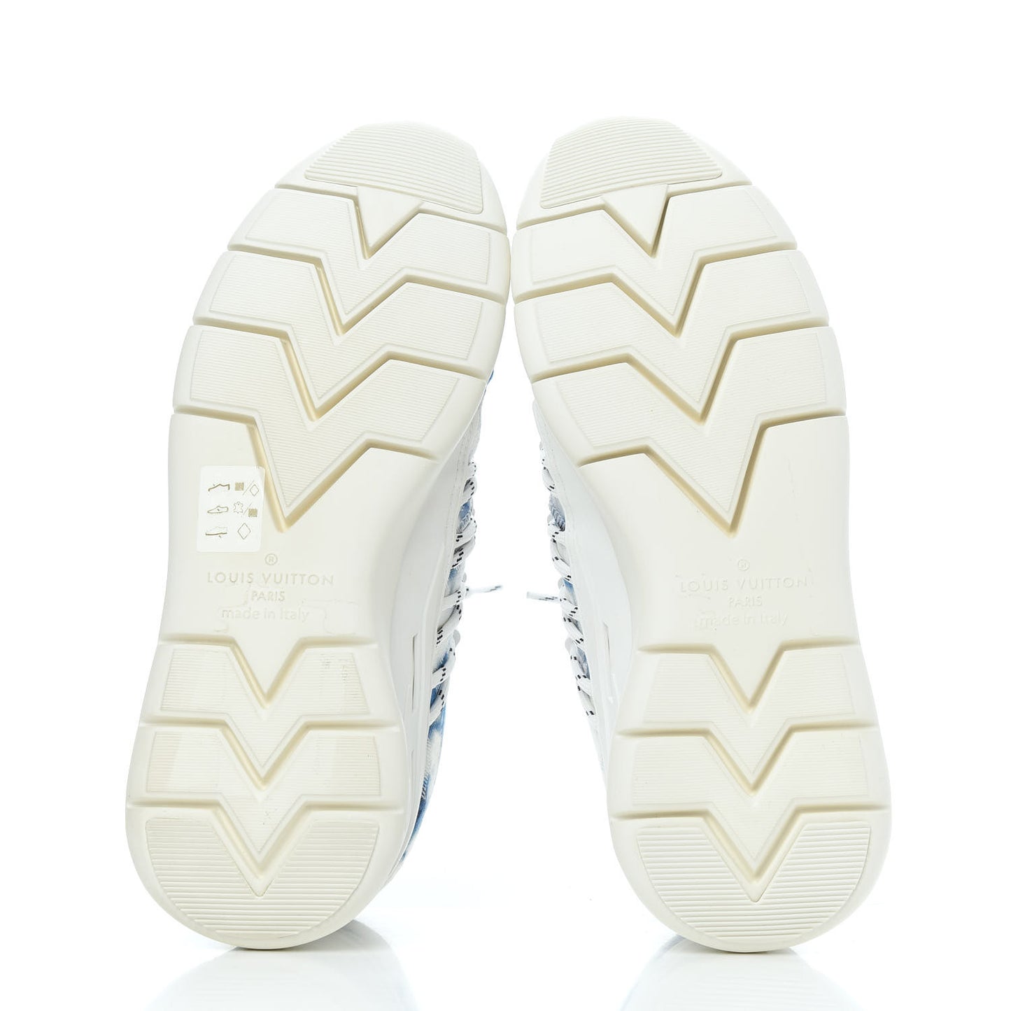 Denim Rubber Monogram Fastlane Low Sneakers 8 Marine