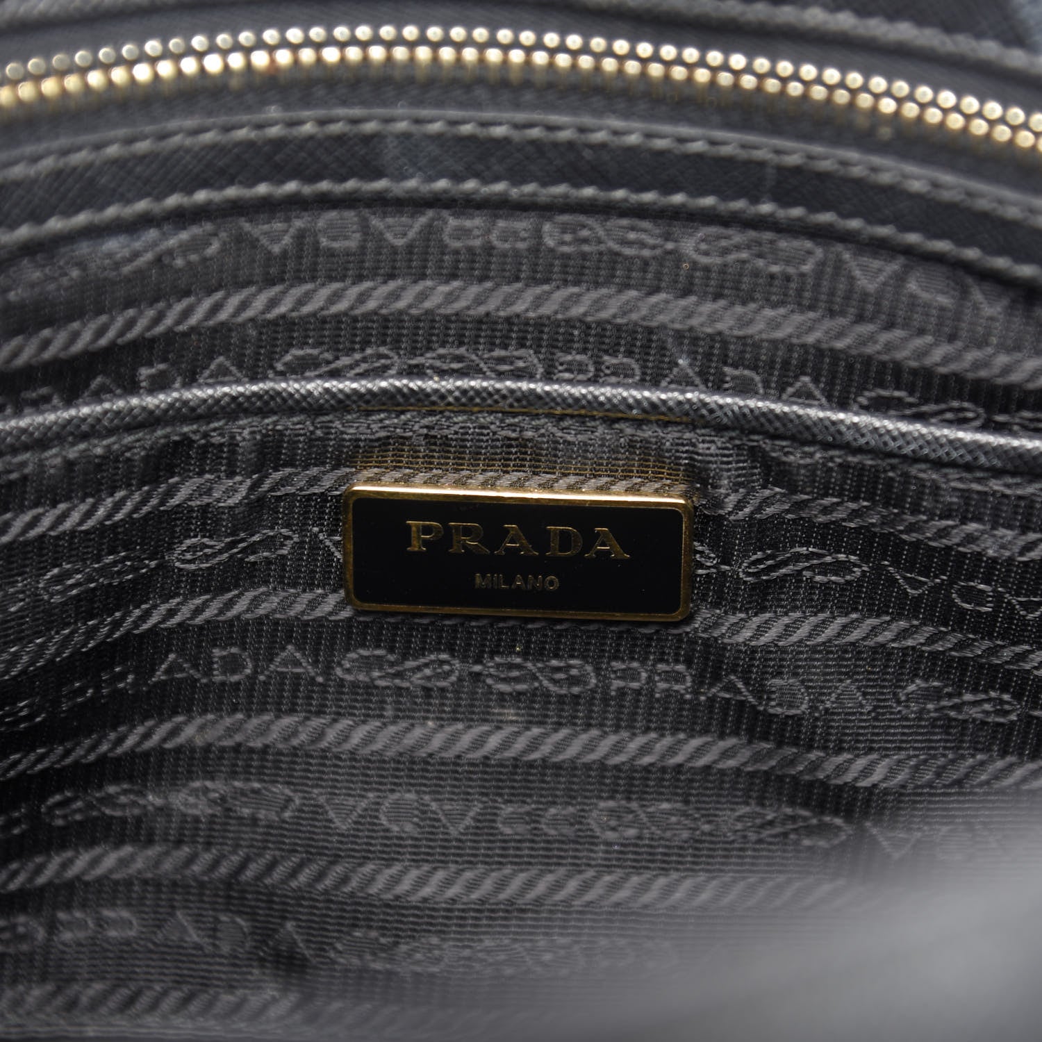 Prada Saffiano Medium Galleria Double Zip Tote Black 6 of 17