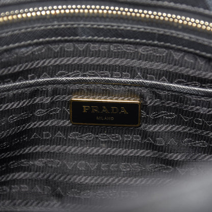 Prada Saffiano Medium Galleria Double Zip Tote Black 6 of 17