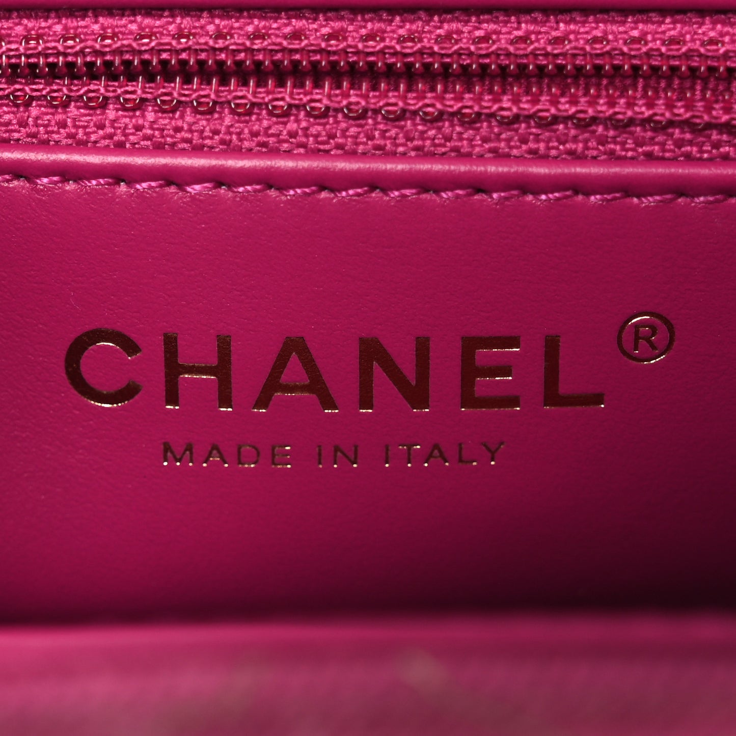 Denim Quilted Nano Kelly Shopper Fuchsia