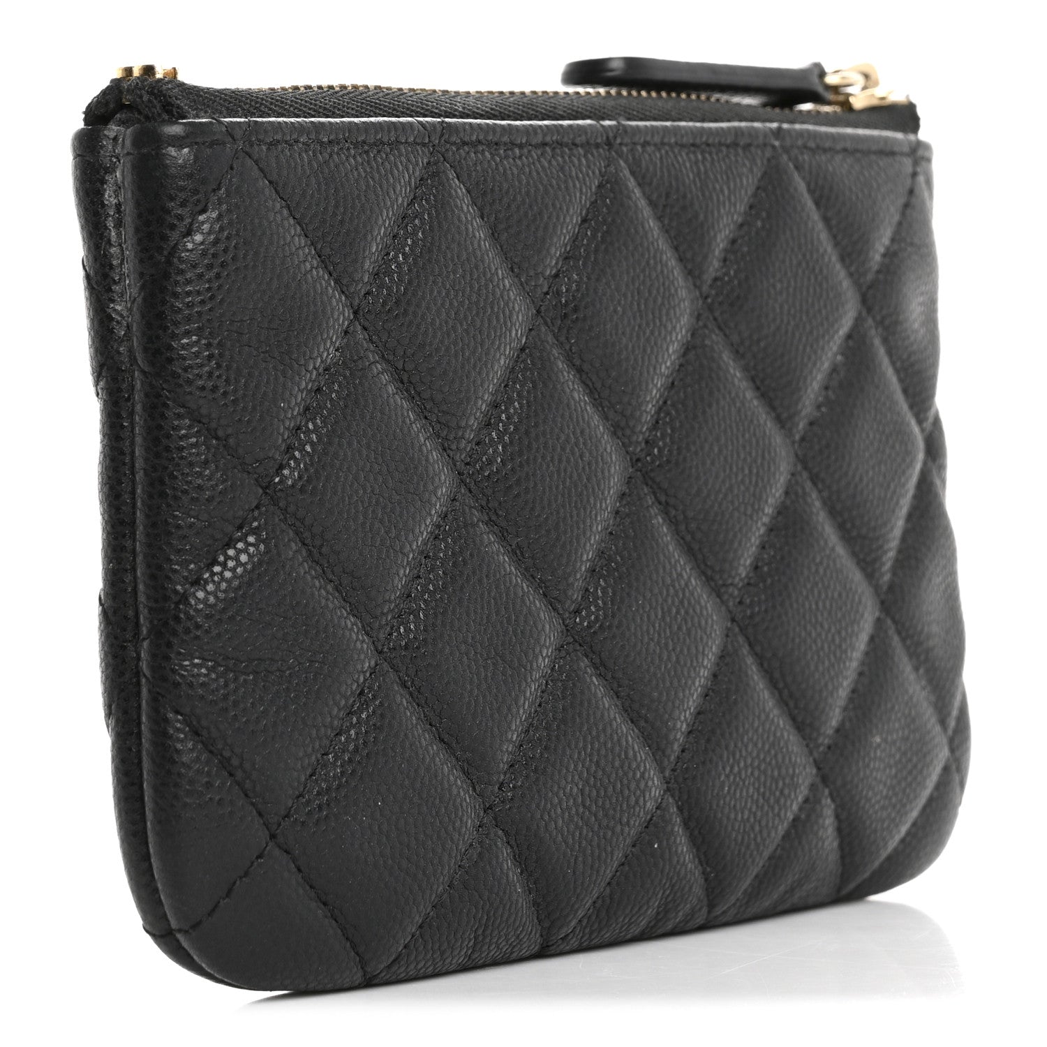 Chanel Caviar Quilted Small Cosmetic Case Black 3 of 12
