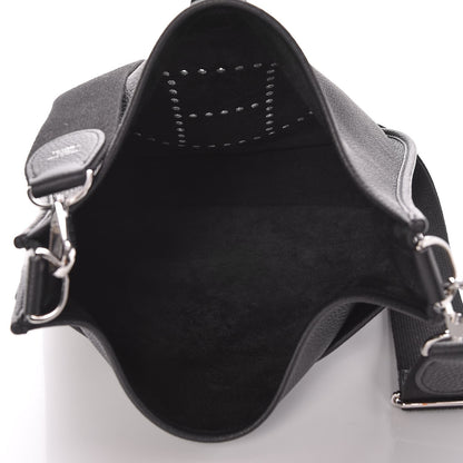 Hermes Taurillon Clemence Evelyne III PM Black 5 of 8
