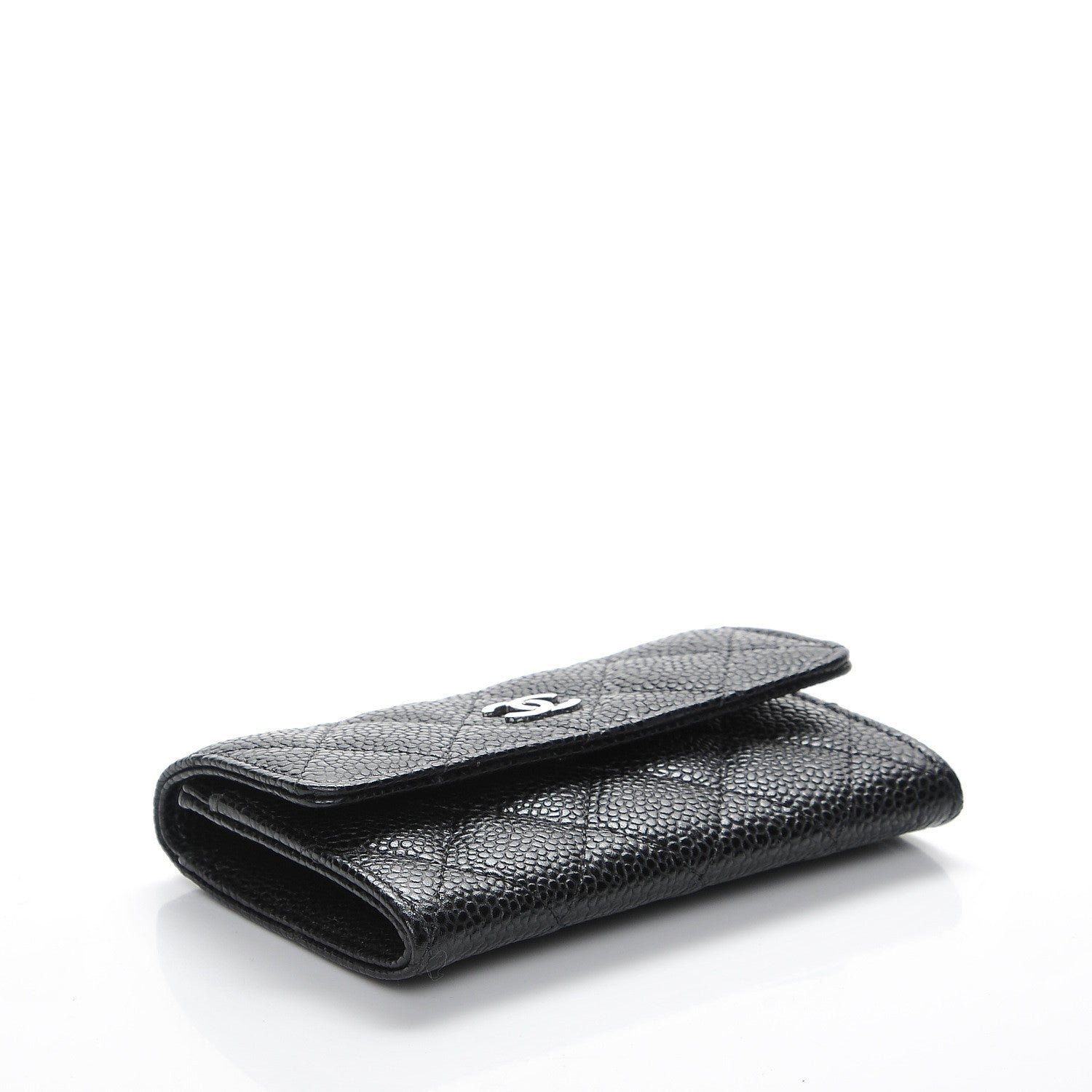 Chanel Caviar Quilted Flap Card Holder Black 4 of 9