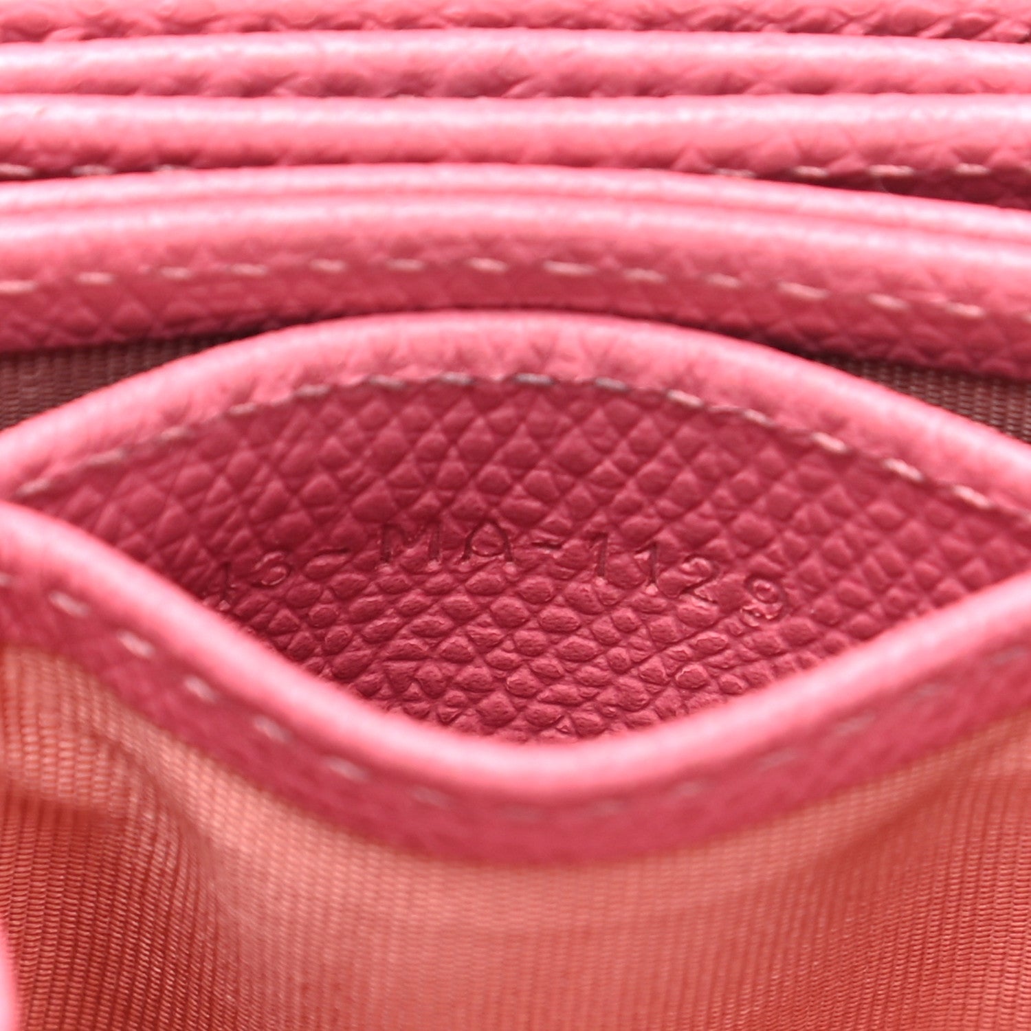 Christian Dior Grained Calfskin Gusseted Card Holder Pink 7 of 8