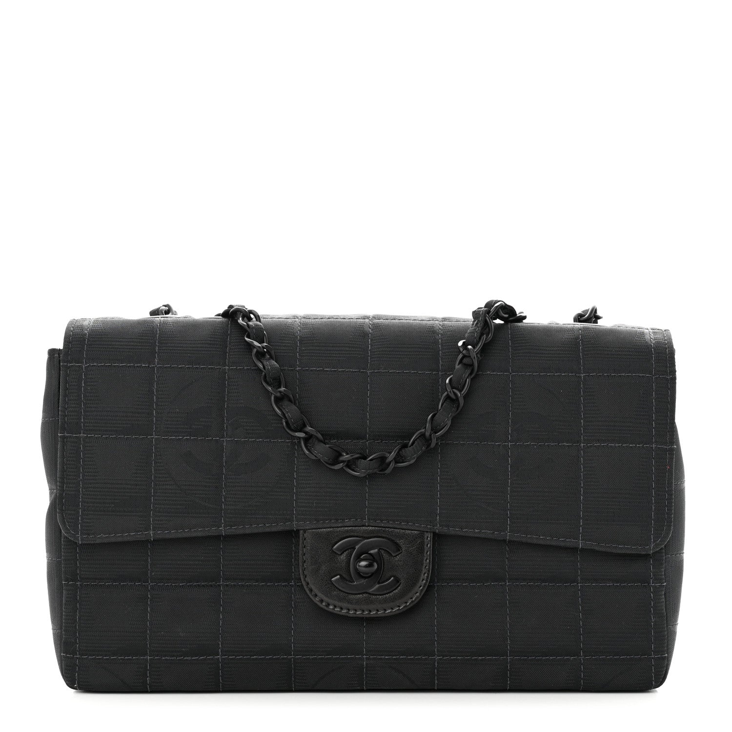 Chanel Nylon Medium Travel Flap Black 1 of 10