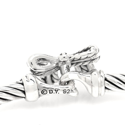 David Yurman Sterling Silver Diamond Bow Cable Collectibles Bracelet 4 of 4