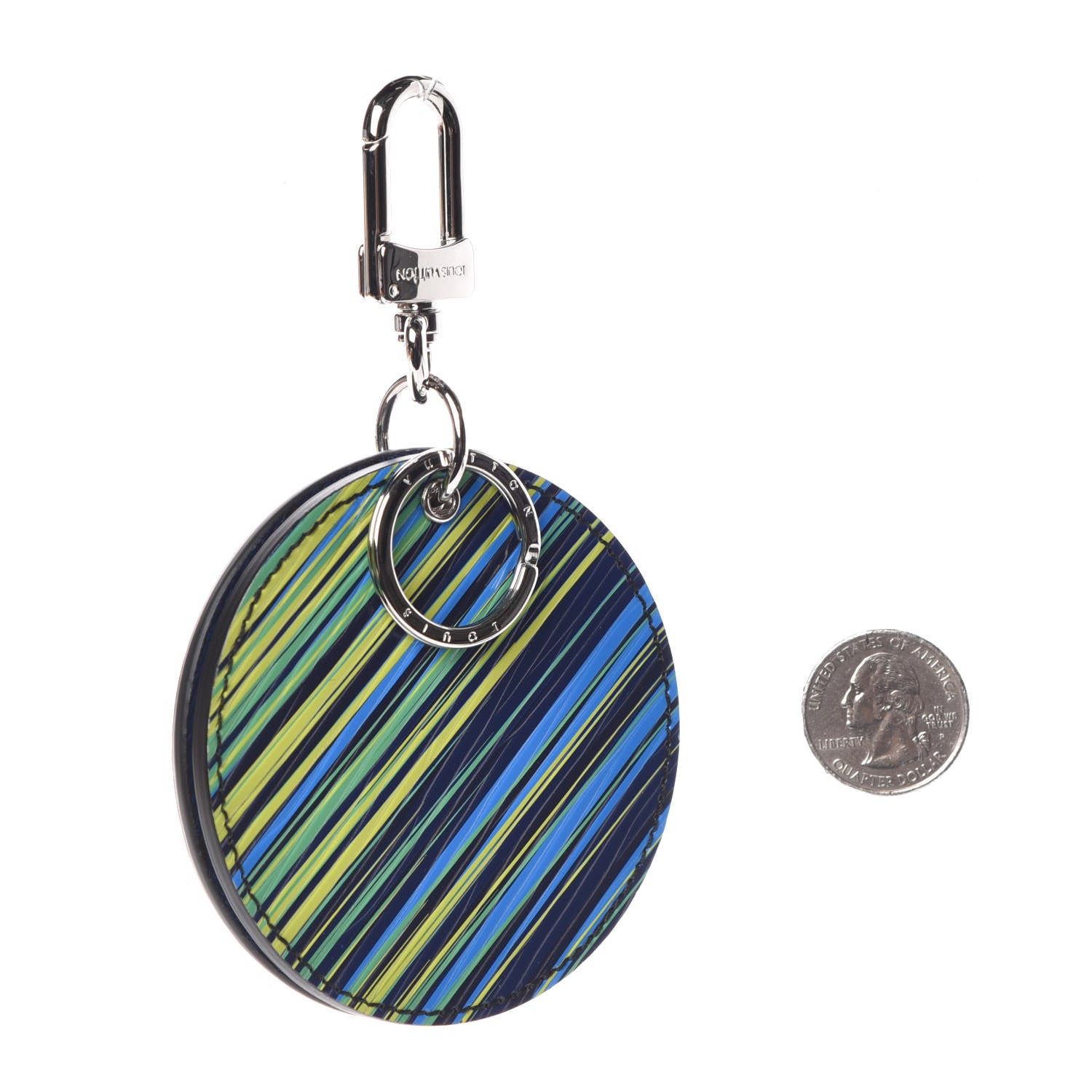 Louis Vuitton Epi Tropical Printed Mirror Bag Charm Key Holder Vert Rouge 2 of 5