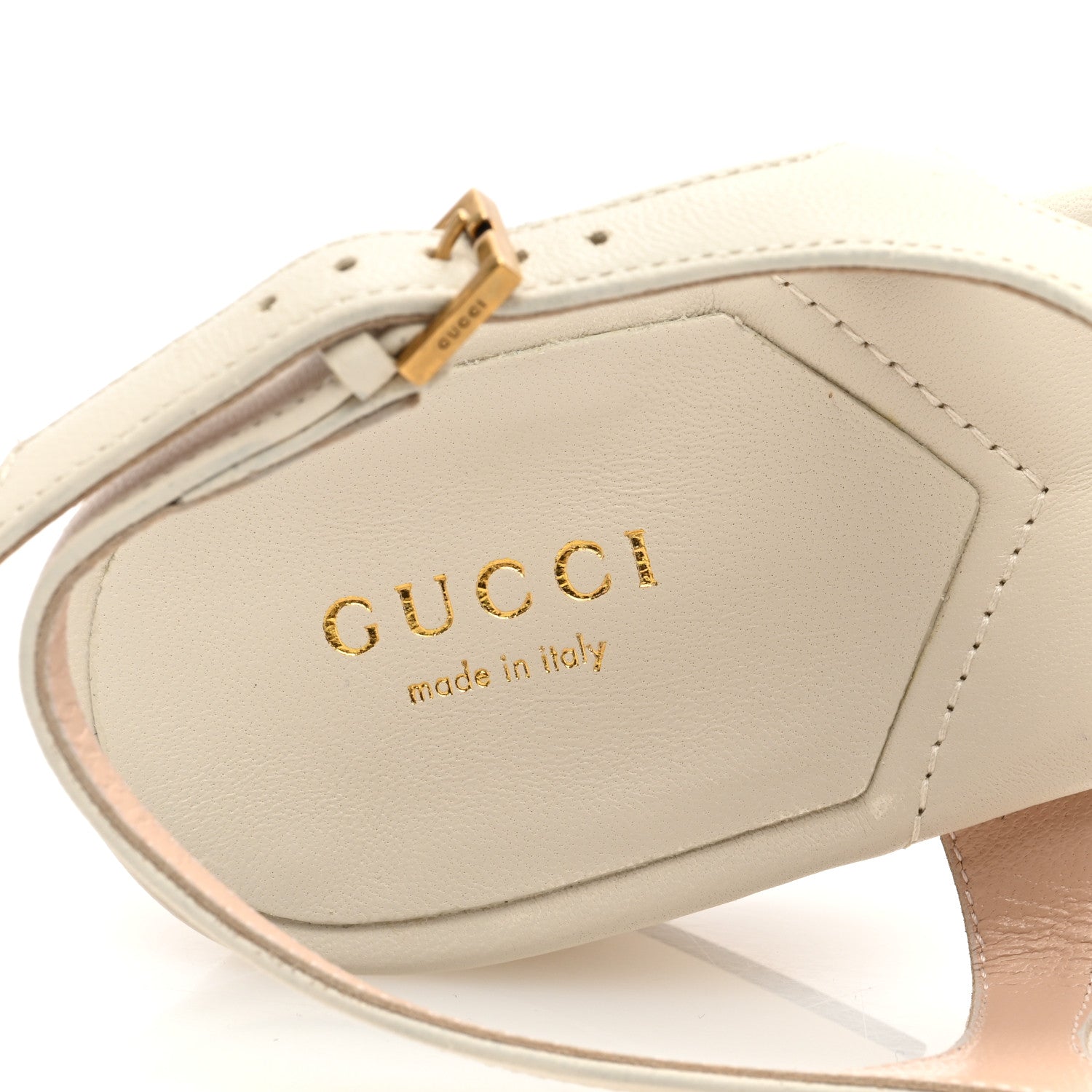 Gucci Nappa Matelasse Double G 35mm Thong Sandals 39 Mystic White 7 of 8