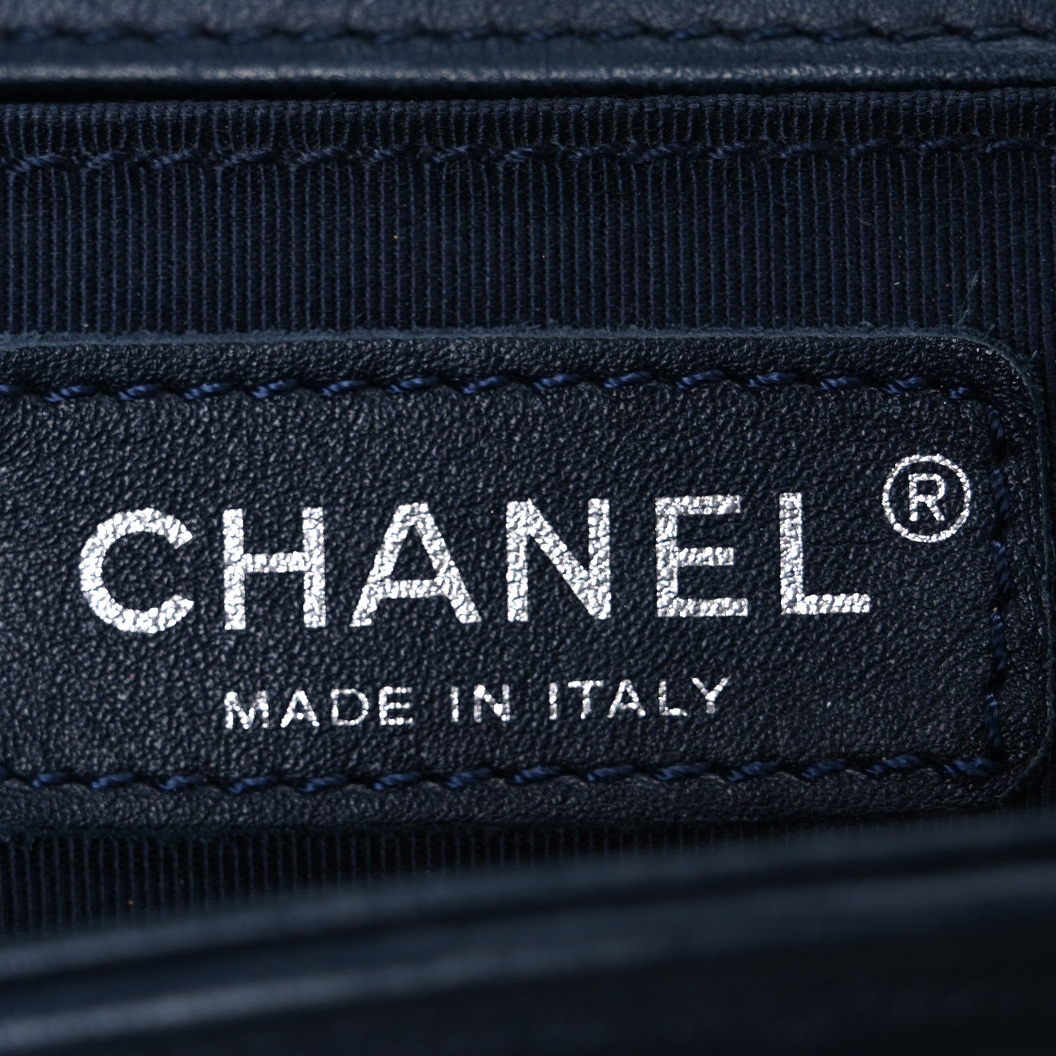 Chanel Calfskin Quilted Medium Boy Flap Dark Navy 6 of 12