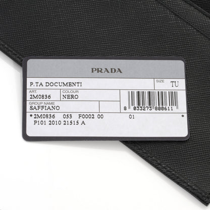Prada Saffiano Document Wallet Nero Black 7 of 7