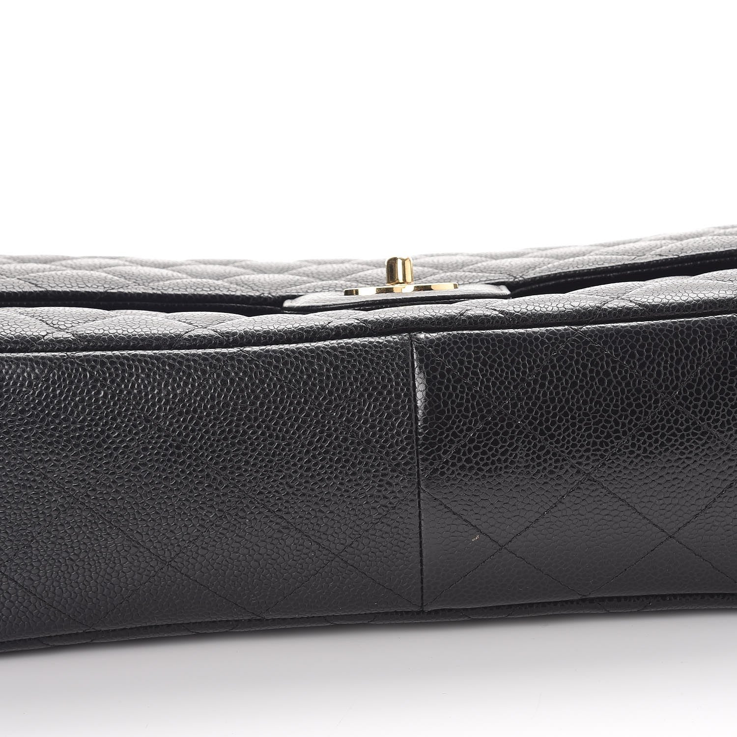 Chanel Caviar Quilted Jumbo Single Flap Black 8 of 12