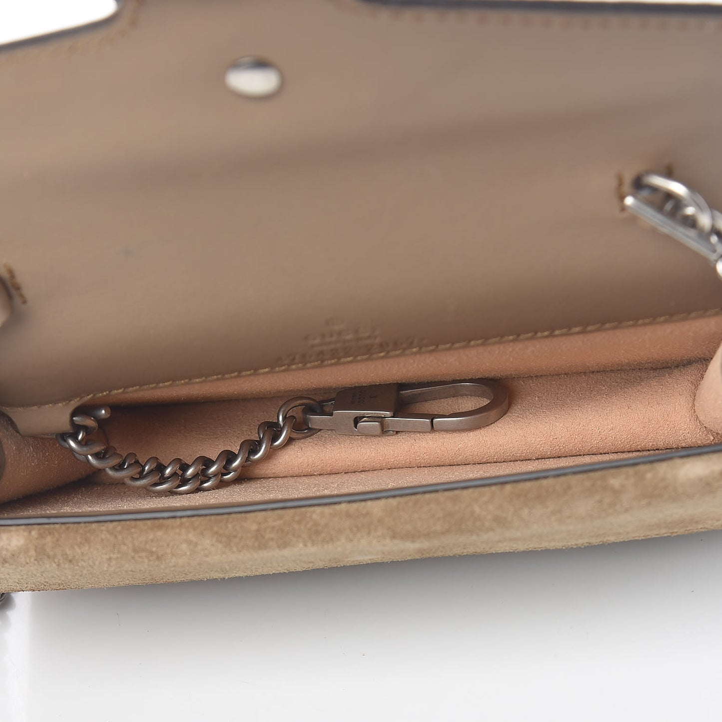 GG Supreme Monogram Super Mini Dionysus Shoulder Bag Taupe