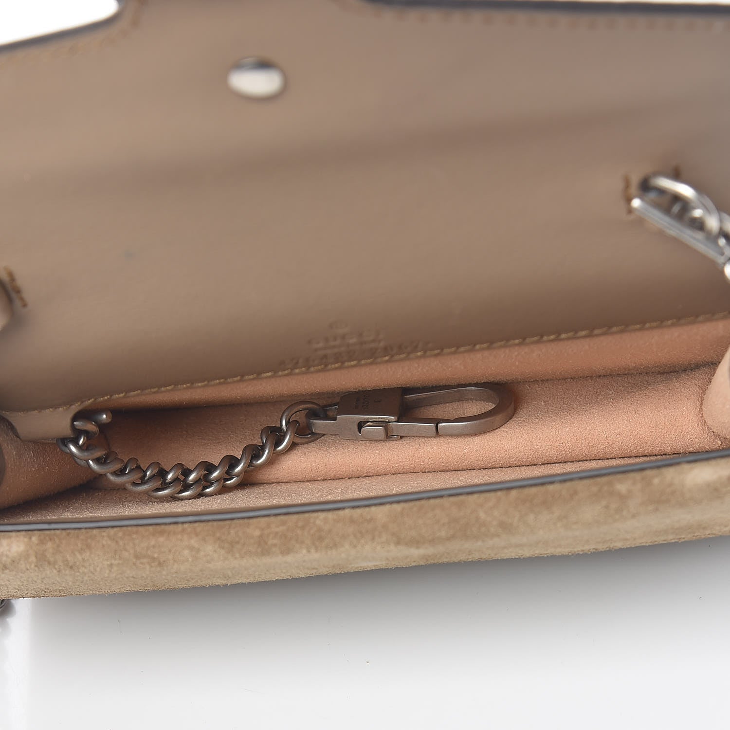 Gucci GG Supreme Monogram Super Mini Dionysus Shoulder Bag Taupe 5 of 11