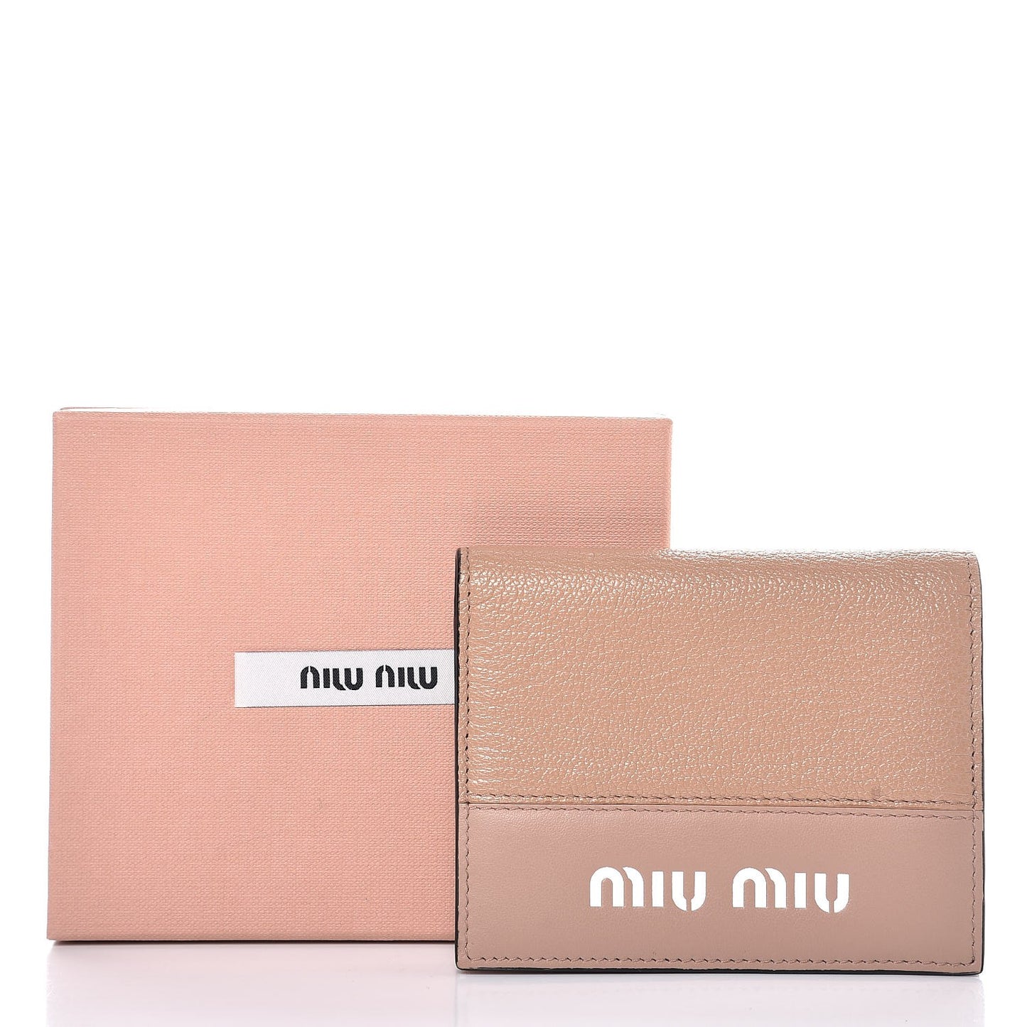Goatskin Madras City Calf Compact Wallet Cammeo