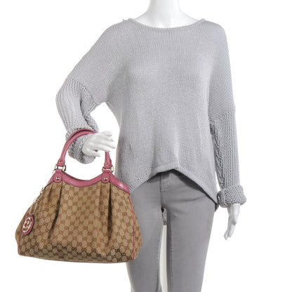 Gucci Monogram Margaux Calfskin Medium Sukey Tote Beige Ebony Vintage Rose 2 of 9